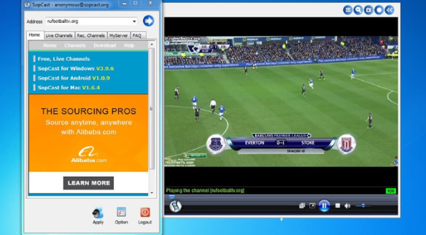 Ứng dụng sopcast